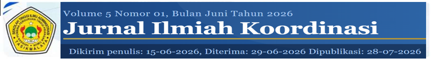 					View Vol. 5 No. 01 (2026): JURNAL KOORDINASI STIA YPPT PRIATIM TASIKMALAYA
				